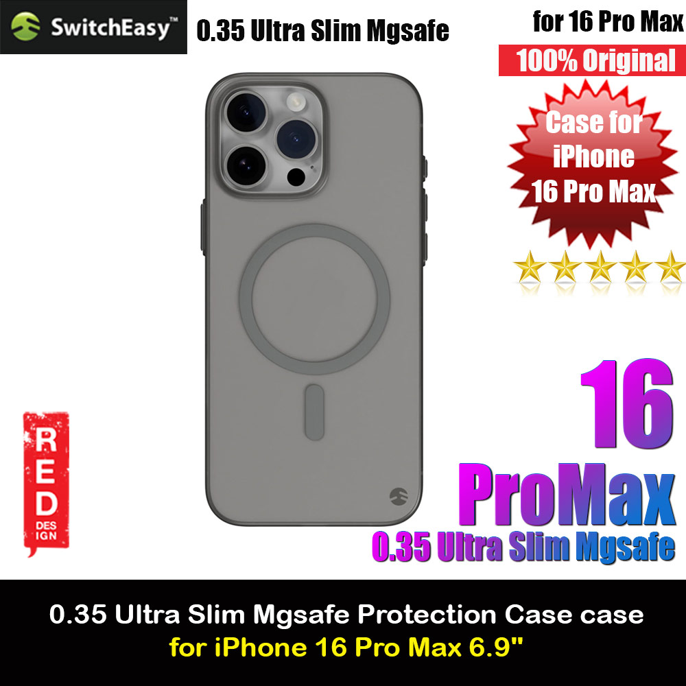 Picture of Apple iPhone 16 Pro Max 6.9 Case | Switcheasy 0.35mm Ultra Slim Thin Msafe Magnetic Compatible Case for iPhone 16 Pro Max 6.9 (Titanium)