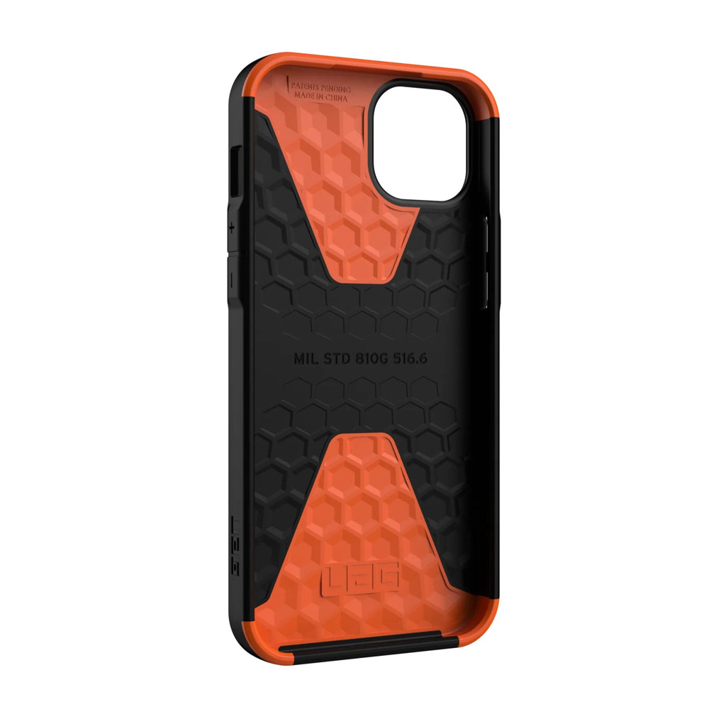 Picture of Apple iPhone 14 6.1 Case | UAG Civilian Drop Proof Protection Case for iPhone 14 6.1 (Black)