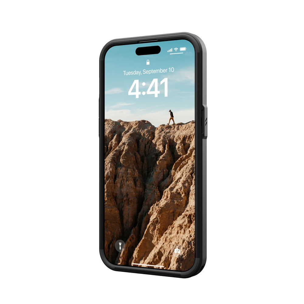 Picture of Apple iPhone 15 Pro 6.1 Case | UAG Civilian Magsafe Drop Proof Shock Absorbing Drop Protection Case Case for iPhone 15 Pro 6.1 (Black)
