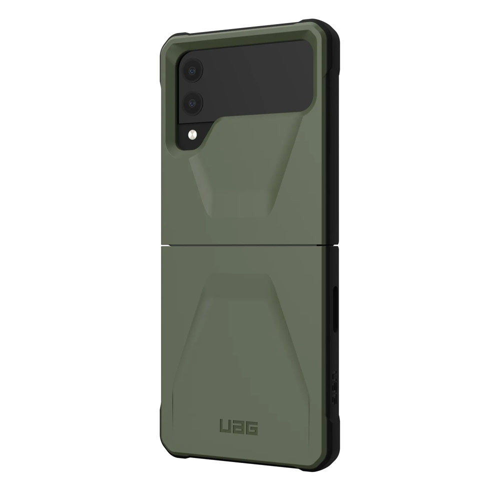 Picture of Samsung Galaxy Z Flip 4 Case | UAG Civilian Series Drop Protection Case with Hinge Protection for Samsung Galaxy Z Flip 4 (Olive)