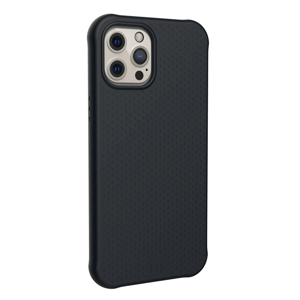 Picture of Apple iPhone 12 6.1 Case | UAG Urban Armor Gear DOT SERIES Series Liquid Silicone Light and Slim Protection Soft Case for iPhone 12 iPhone Pro 6.1 (Black)
