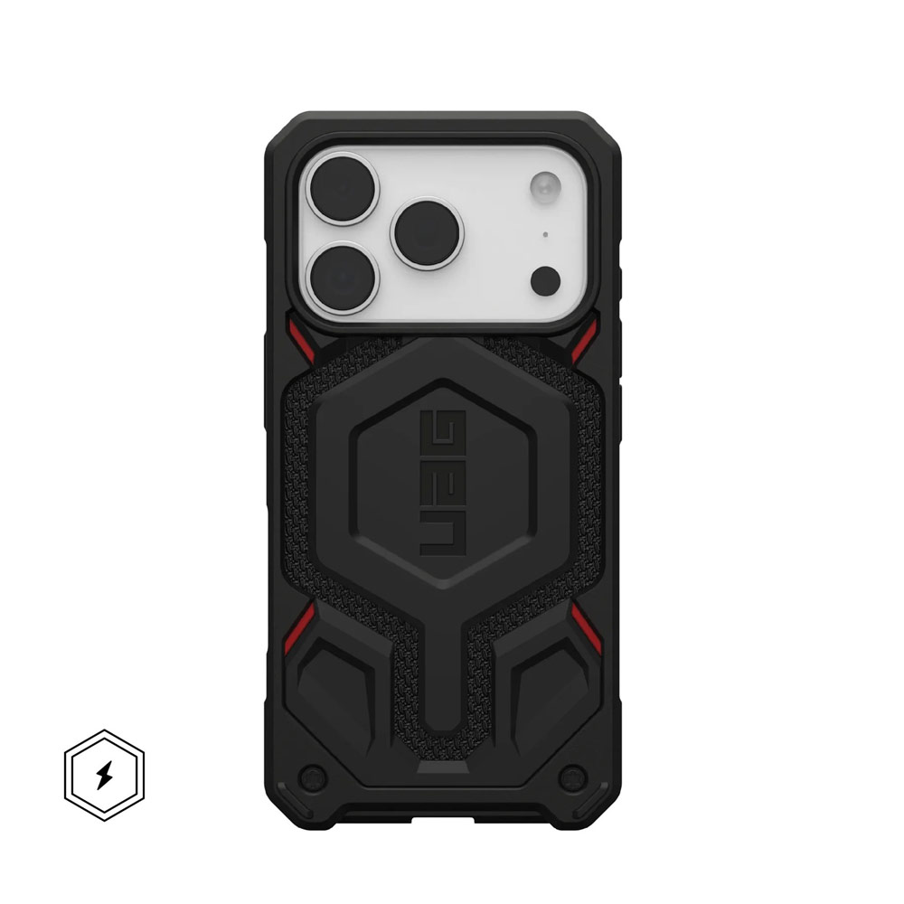 Picture of Apple iPhone 17 Pro 6.3 Case | UAG Monarch Pro Kevlar Magsafe Compatible Drop Proof Case for iPhone 17 Pro 6.3 (Kevlar Black)
