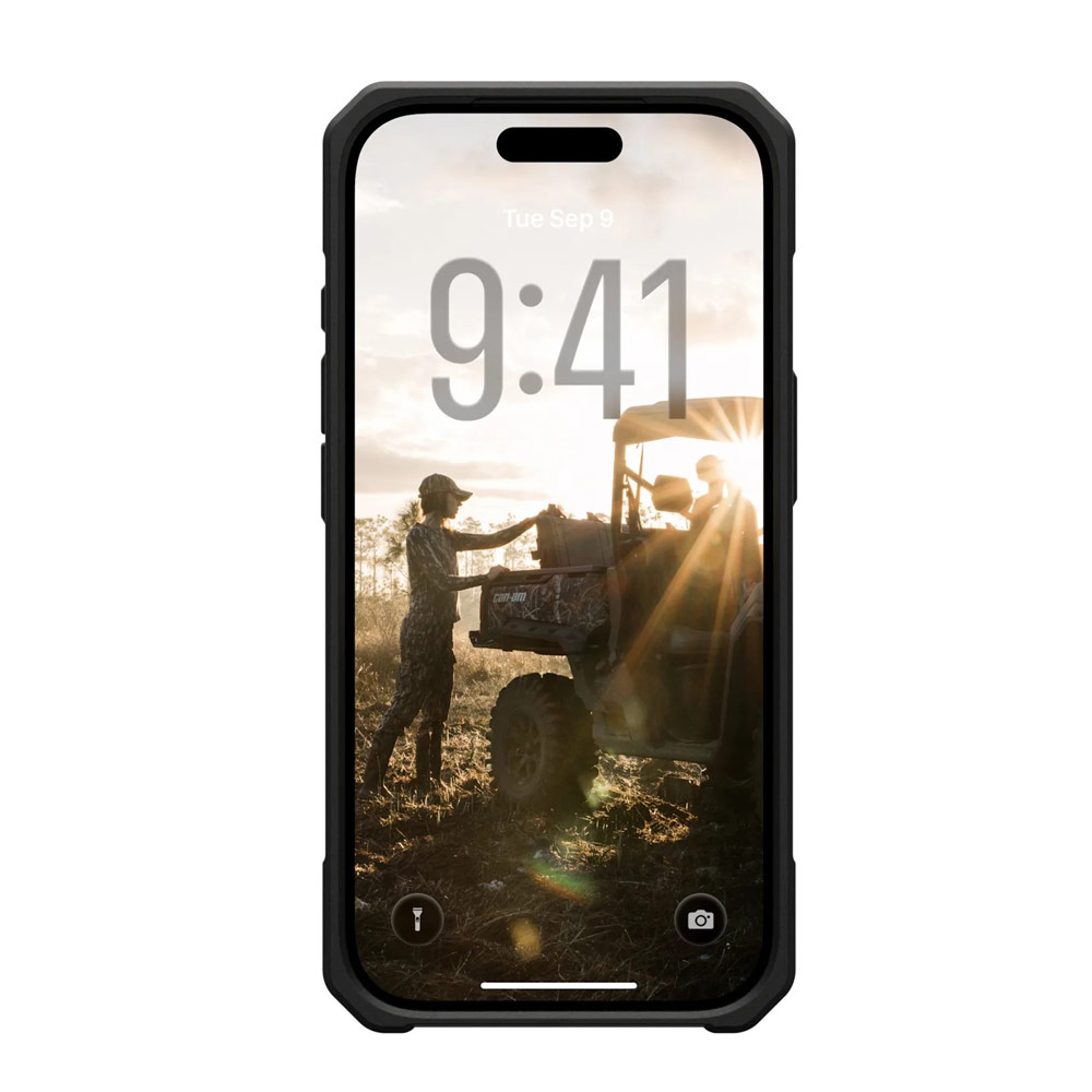 Picture of Apple iPhone 17 Pro 6.3 Case | UAG Monarch Pro Kevlar Magsafe Compatible Drop Proof Case for iPhone 17 Pro 6.3 (Kevlar Black)