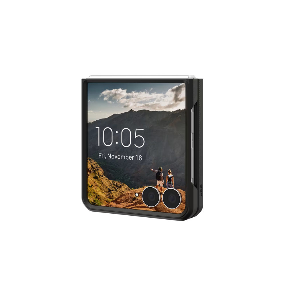 Picture of Samsung Galaxy Z Flip 8 Case | UAG Galaxy Z Flip 8 Case Mouve Slim Lightwight Protection Magnetic Case Cover Casing with Camera Protection Bezel Design (Ash)
