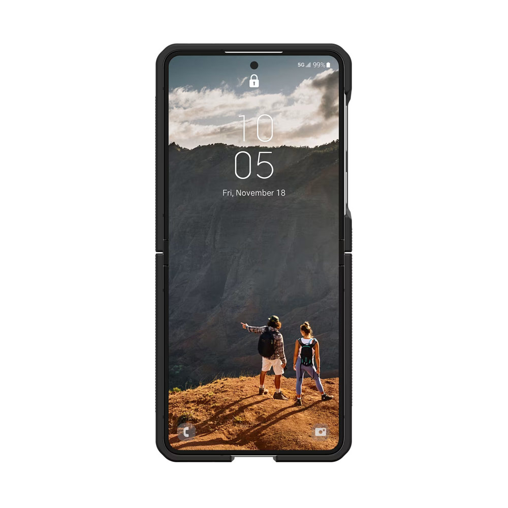 Picture of Samsung Galaxy Z Flip 8 Case | UAG Galaxy Z Flip 8 Case Mouve Slim Lightwight Protection Magnetic Case Cover Casing with Camera Protection Bezel Design (Ash)