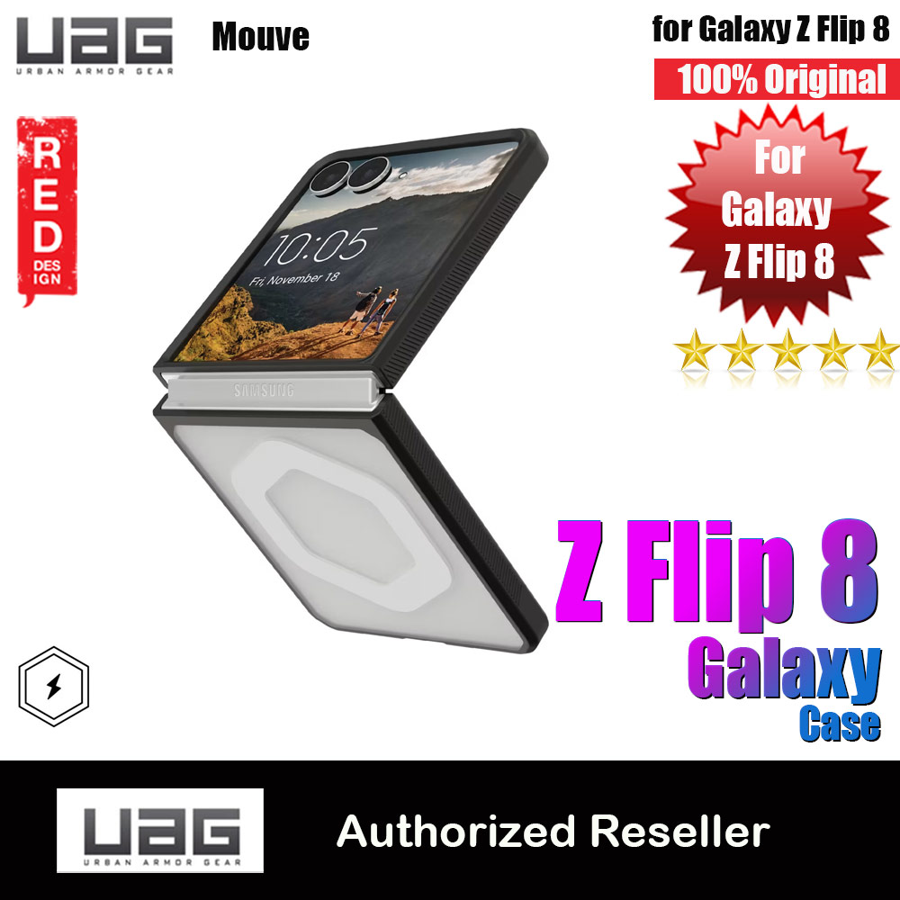 Picture of UAG Galaxy Z Flip 8 Case Mouve Slim Lightwight Protection Magnetic Case Cover Casing with Camera Protection Bezel Design (Ice) Samsung Galaxy Z Flip 8- Samsung Galaxy Z Flip 8 Cases, Samsung Galaxy Z Flip 8 Covers, iPad Cases and a wide selection of Samsung Galaxy Z Flip 8 Accessories in Malaysia, Sabah, Sarawak and Singapore 
