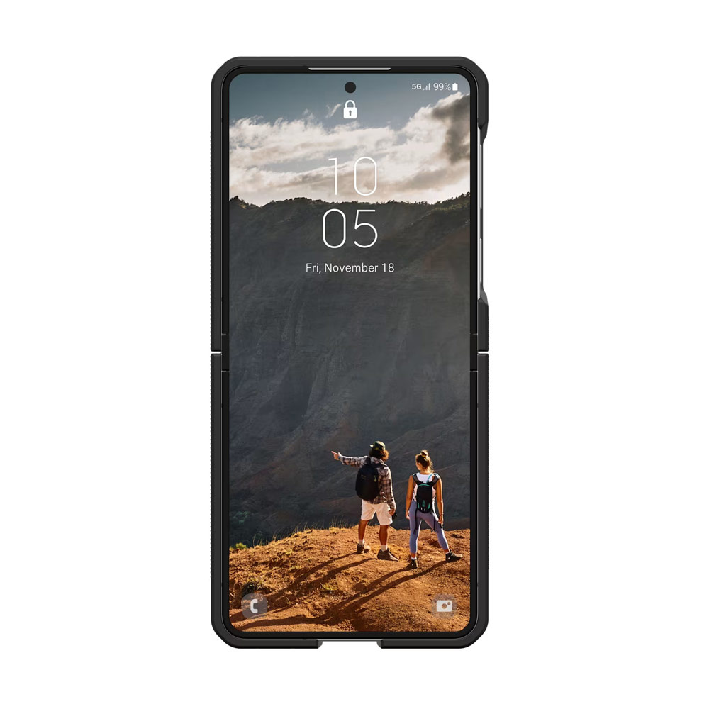 Picture of Samsung Galaxy Z Flip 8 Case | UAG Galaxy Z Flip 8 Case Mouve Slim Lightwight Protection Magnetic Case Cover Casing with Camera Protection Bezel Design (Ice)