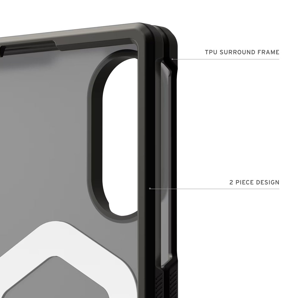 Picture of Samsung Galaxy Z Fold 8 Case | UAG Galaxy Z Fold 8 Case Mouve Slim Lightwight Protection Magnetic Case Cover Casing with Camera Protection Bezel Design (Ash)