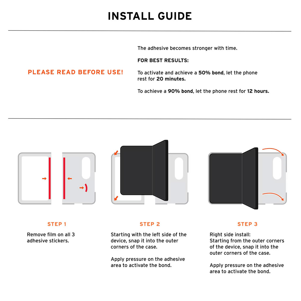 Picture of Samsung Galaxy Z Fold 8 Case | UAG Galaxy Z Fold 8 Case Mouve Slim Lightwight Protection Magnetic Case Cover Casing with Camera Protection Bezel Design (Ash)