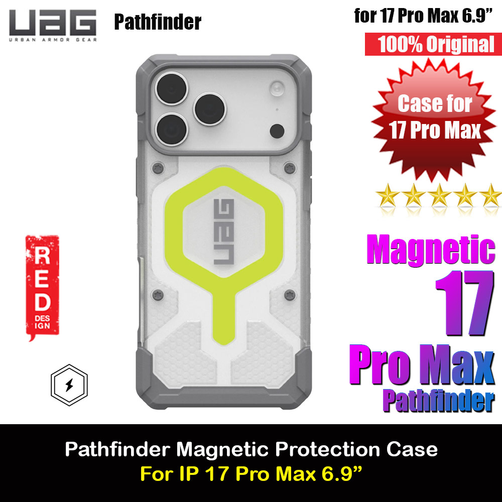 Picture of UAG Pathfinder Magsafe Compatible Drop Proof Clear Case for iPhone 17 Pro 6.3 (Actice Neon Glow) Apple iPhone 17 Pro 6.3- Apple iPhone 17 Pro 6.3 Cases, Apple iPhone 17 Pro 6.3 Covers, iPad Cases and a wide selection of Apple iPhone 17 Pro 6.3 Accessories in Malaysia, Sabah, Sarawak and Singapore 
