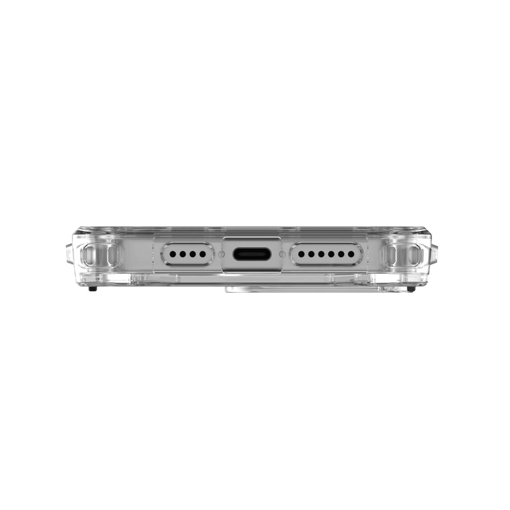 Picture of Apple iPhone 15 Pro 6.1 Case | UAG Plyo Magsafe Compatible Drop Proof Shock Impact Resistant Transparent Clear Case for iPhone 15 Pro 6.1 (Ice Silver)