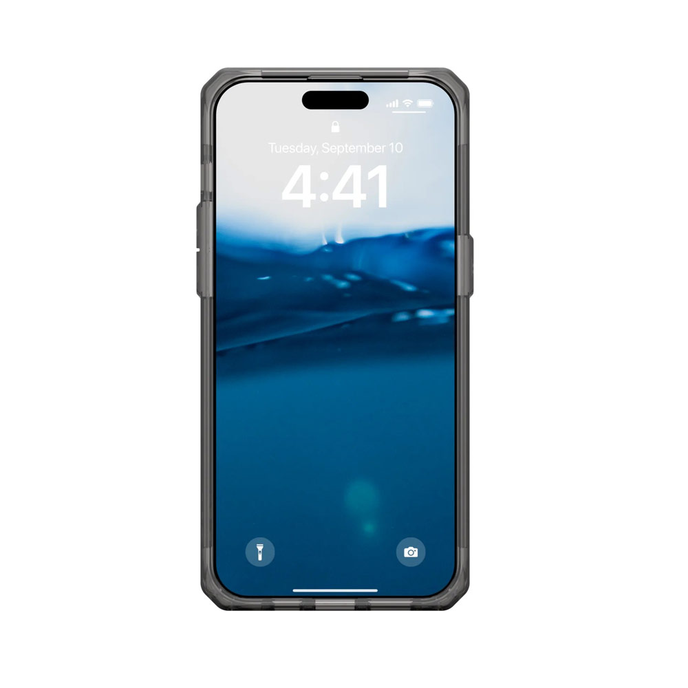 Picture of Apple iPhone 15 Pro 6.1 Case | UAG Plyo Drop Proof Shock Impact Resistant Transparent Clear Case for iPhone 15 Pro 6.1 (Ash)