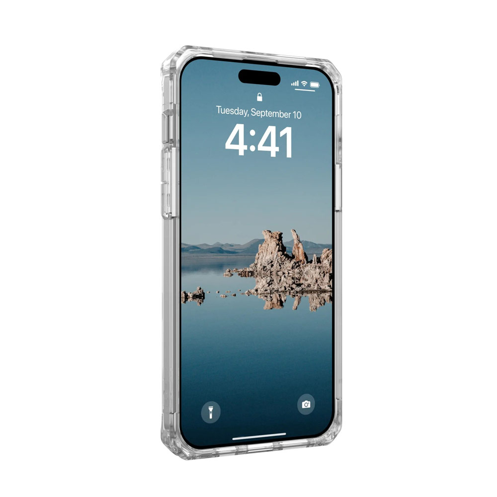 Picture of Apple iPhone 15 Plus 6.7 Case | UAG Plyo Magsafe Compatible Drop Proof Shock Impact Resistant Transparent Clear Case for iPhone 15 Plus 6.7 (Ice Silver)