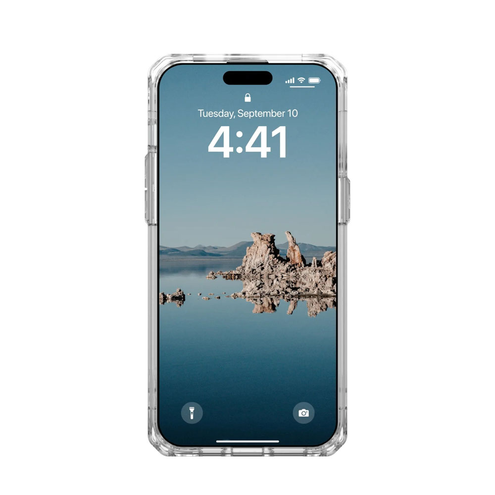 Picture of Apple iPhone 15 Pro 6.1 Case | UAG Plyo Magsafe Compatible Drop Proof Shock Impact Resistant Transparent Clear Case for iPhone 15 Pro 6.1 (Ice Rose Gold)