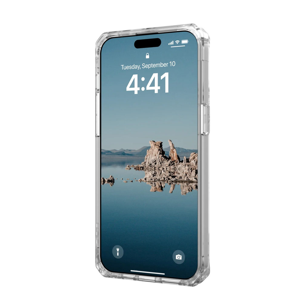 Picture of Apple iPhone 15 Pro Max 6.7 Case | UAG Plyo Magsafe Compatible Drop Proof Shock Impact Resistant Transparent Clear Case for iPhone 15 Pro Max 6.7 (Ice White)