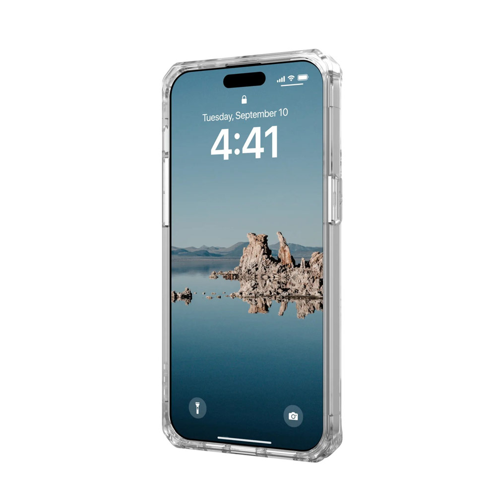 Picture of Apple iPhone 15 Pro 6.1 Case | UAG Plyo Magsafe Compatible Drop Proof Shock Impact Resistant Transparent Clear Case for iPhone 15 Pro 6.1 (Ice Gold)