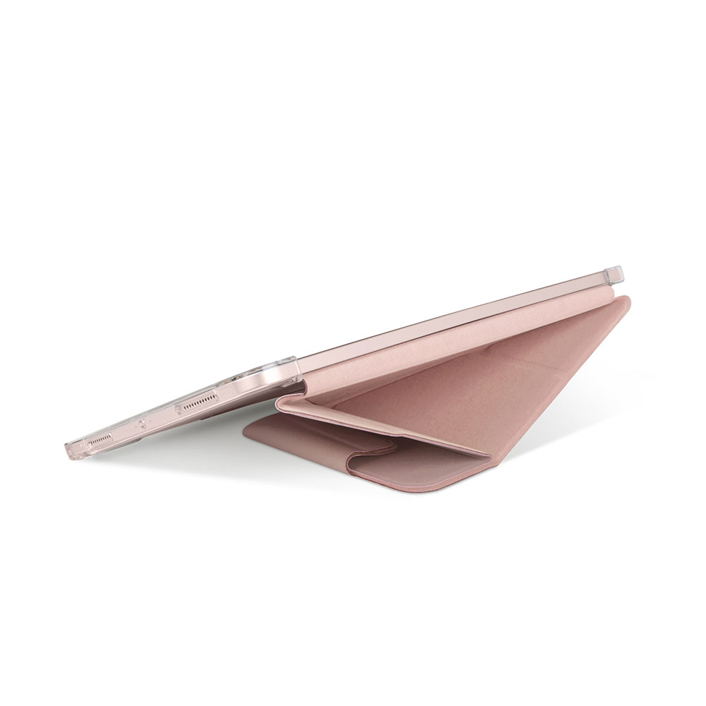 Picture of Apple iPad Air 10.9 5th Gen 2022 Case | Uniq Camden Antimicrobial Ultra Slim and Lightweight Landscape Portrait Typing Flip Stand Case for Apple iPad Air 10.9 2020 iPad Air 4th generation 2020 iPad Air 5th Gen 2022(Pink)