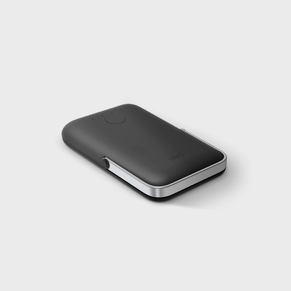 Picture of Uniq Hoveo Magnetic Wireless Powerbank 15W Max 20W USB-C PD with Viewing Stand (Grey)