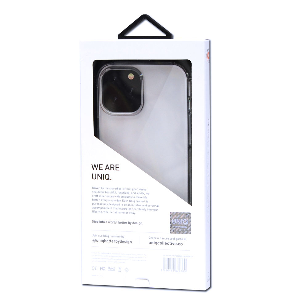 Picture of Apple iPhone 12 Pro Max 6.7 Case | Uniq Air Fender Slim Ultra Light Flex Soft Drop Protection Case for iPhone 12 Pro Max 6.7 (Clear)