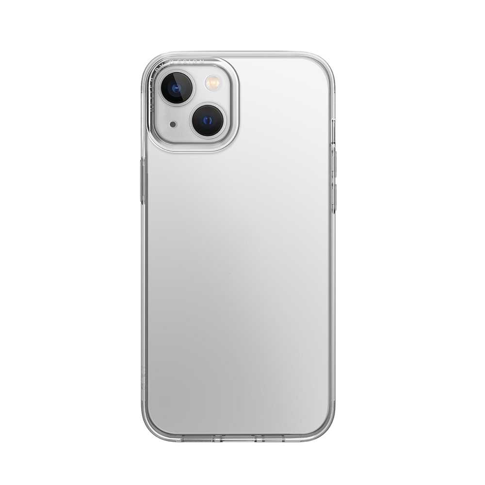 Picture of Apple iPhone 14 6.1 Case | Uniq Air Fender Slim Ultra Light Flex Soft Drop Protection Case for iPhone 14 6.1 (Nule Transparent Clear)