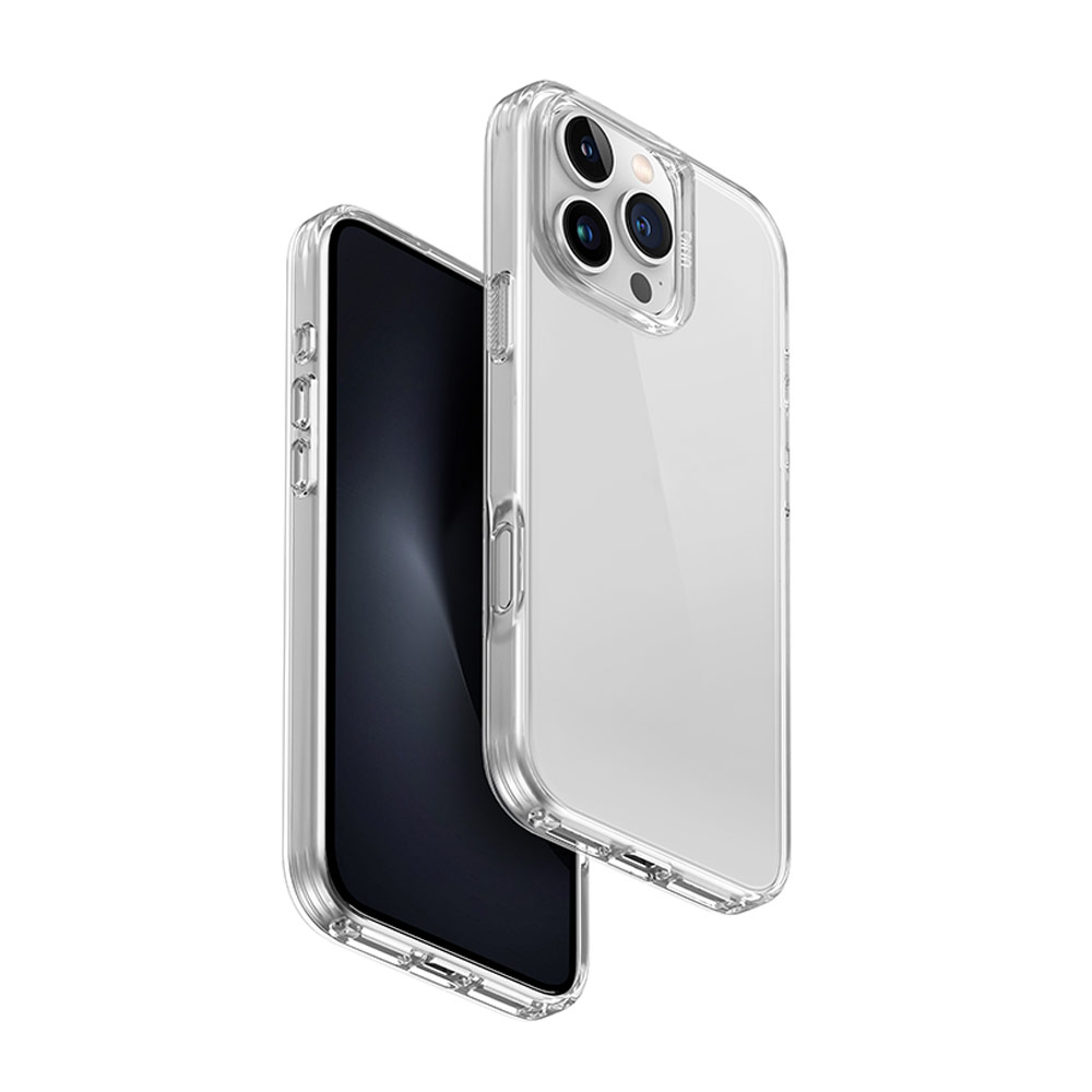 Picture of Apple iPhone 16 Pro Max 6.9 Case | Uniq Air Fender Slim Ultra Light Flex Soft Drop Protection Case for iPhone 16 Pro Max 6.9 (Clear)