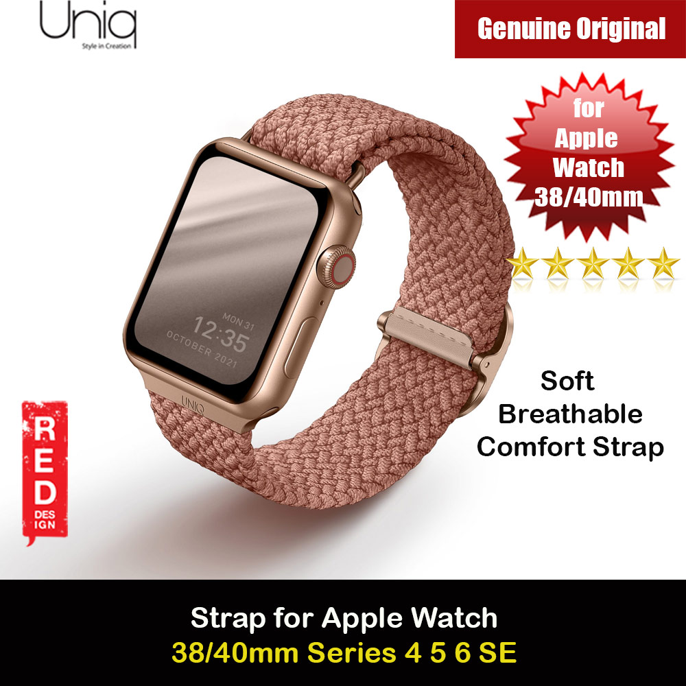 Picture of Uniq Aspen Woven Soft Breathable Comfort Strap for Apple Watch 40mm 38mm Series 1 2 3 4 5 6 SE Nike (Pink) Apple Watch 38mm- Apple Watch 38mm Cases, Apple Watch 38mm Covers, iPad Cases and a wide selection of Apple Watch 38mm Accessories in Malaysia, Sabah, Sarawak and Singapore 