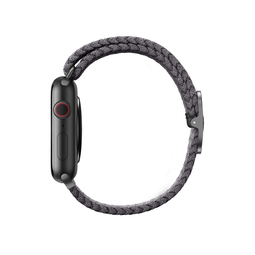 Picture of Apple Watch 44mm | Uniq Aspen Woven Soft Breathable Comfort Strap for Apple Watch 42mm 44mm Series 1 2 3 4 5 6 SE Nike (Grey)