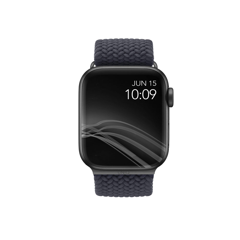 Picture of Apple Watch 44mm  | Uniq Aspen Woven Soft Breathable Comfort Strap for Apple Watch 42mm 44mm Series 1 2 3 4 5 6 SE Nike (Grey)