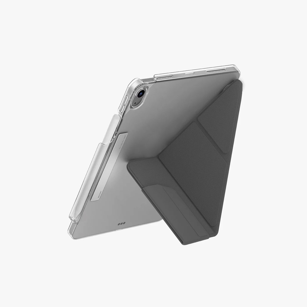 Picture of Apple iPad Air 11 M3 2025 Case | Uniq Camden Click Flip Cover Stand Case for iPad Air 11 M2 2024 M3 2025 (Rhino Grey)