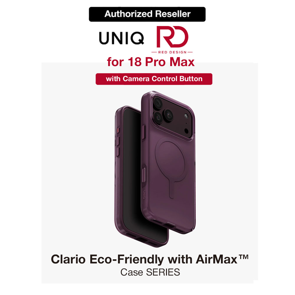 Picture of Uniq Clario MagClick Eco-Friendly Drop Protection Case with Camera Control Button for iPhone 18 Pro Max 6.9 - Fig Purple Apple iPhone 18 Pro Max- Apple iPhone 18 Pro Max Cases, Apple iPhone 18 Pro Max Covers, iPad Cases and a wide selection of Apple iPhone 18 Pro Max Accessories in Malaysia, Sabah, Sarawak and Singapore 