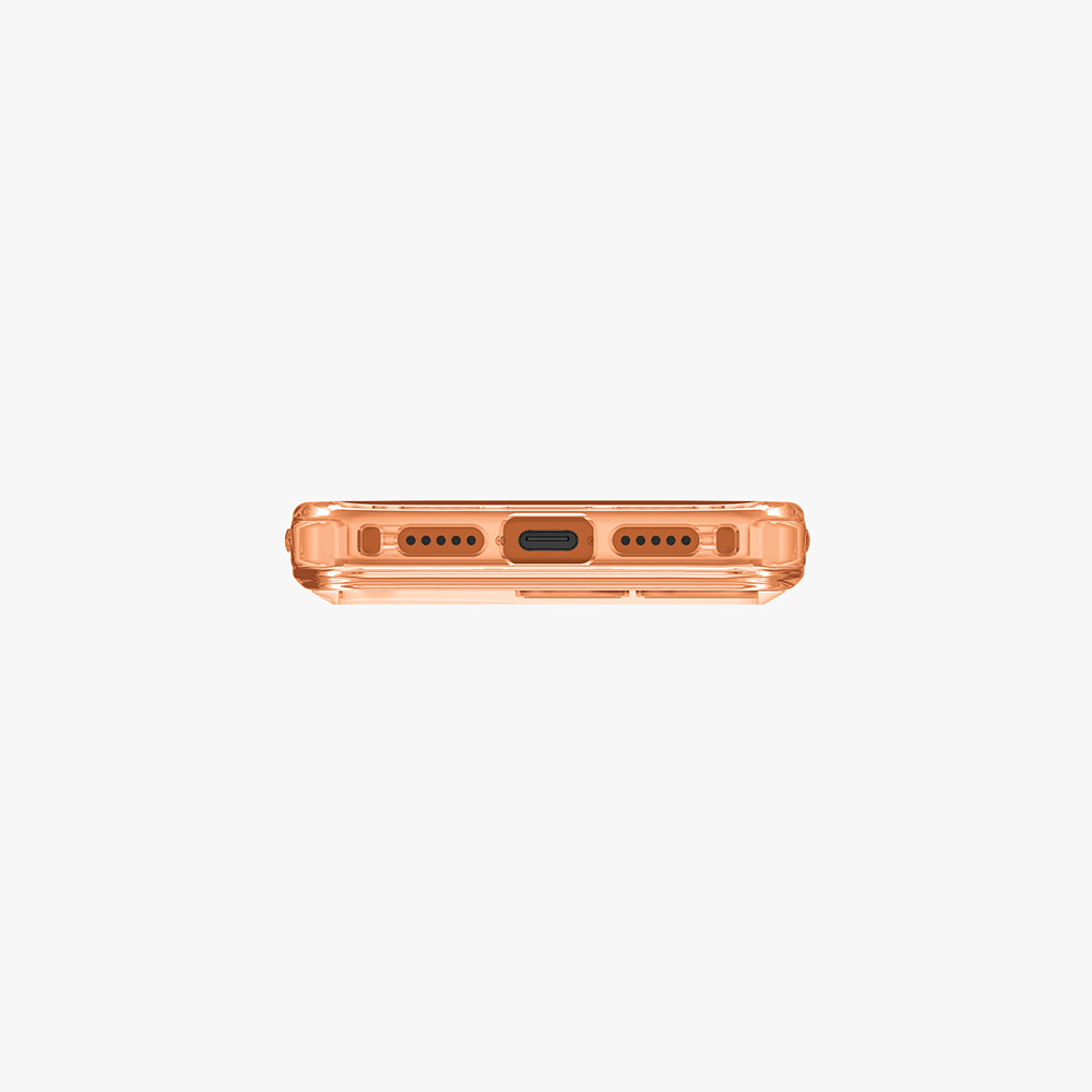 Picture of Apple iPhone 17 Pro 6.3 Case | Uniq LifePro Xtreme Hybrid Magclick Slim Thin Anti Finger Print Transparent Drop Protection Case for iPhone 17 Pro 6.3 (Frosted Clear Orange)