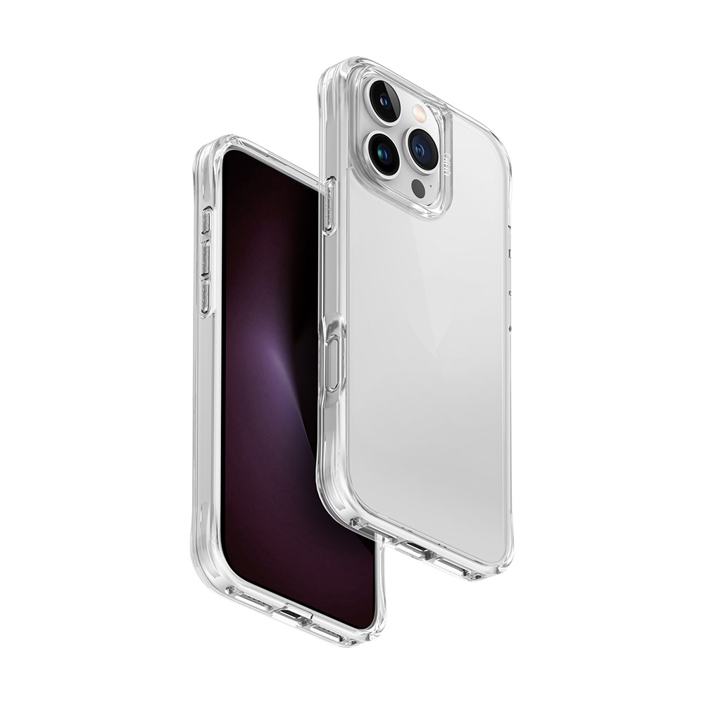 Picture of Apple iPhone 16 Pro Max 6.9 Case | Uniq LifePro Xtreme Slim Thin Clear Transparent Drop Protection Case for iPhone 16 Pro Max 6.9 (Clear)