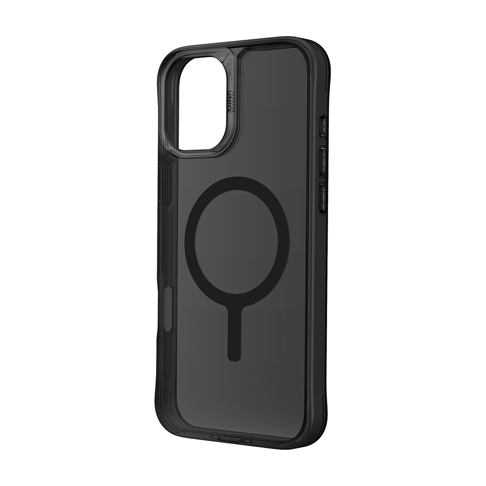 Picture of Apple iPhone 16 Pro Max 6.9 Case | Uniq LifePro Xtreme Magclick Slim Thin Clear Transparent Magsafe Magnetic Drop Protection Case for iPhone 16 Pro Max 6.9 (Smoke Frost)