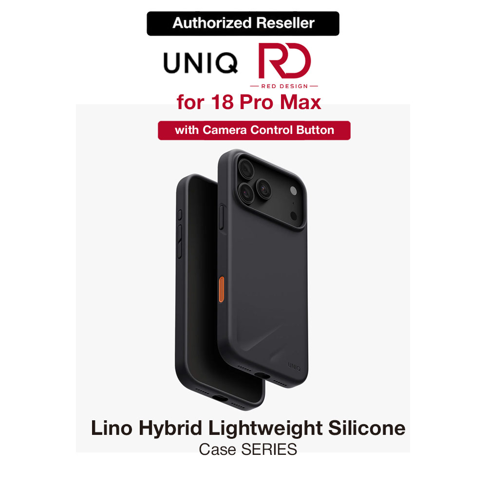 Picture of Uniq Lino Hybrid Silicone Lightweight Magnetic Protection Case with Camera Control Button for iPhone 18 Pro Max - Charcoal Grey Apple iPhone 18 Pro Max- Apple iPhone 18 Pro Max Cases, Apple iPhone 18 Pro Max Covers, iPad Cases and a wide selection of Apple iPhone 18 Pro Max Accessories in Malaysia, Sabah, Sarawak and Singapore 