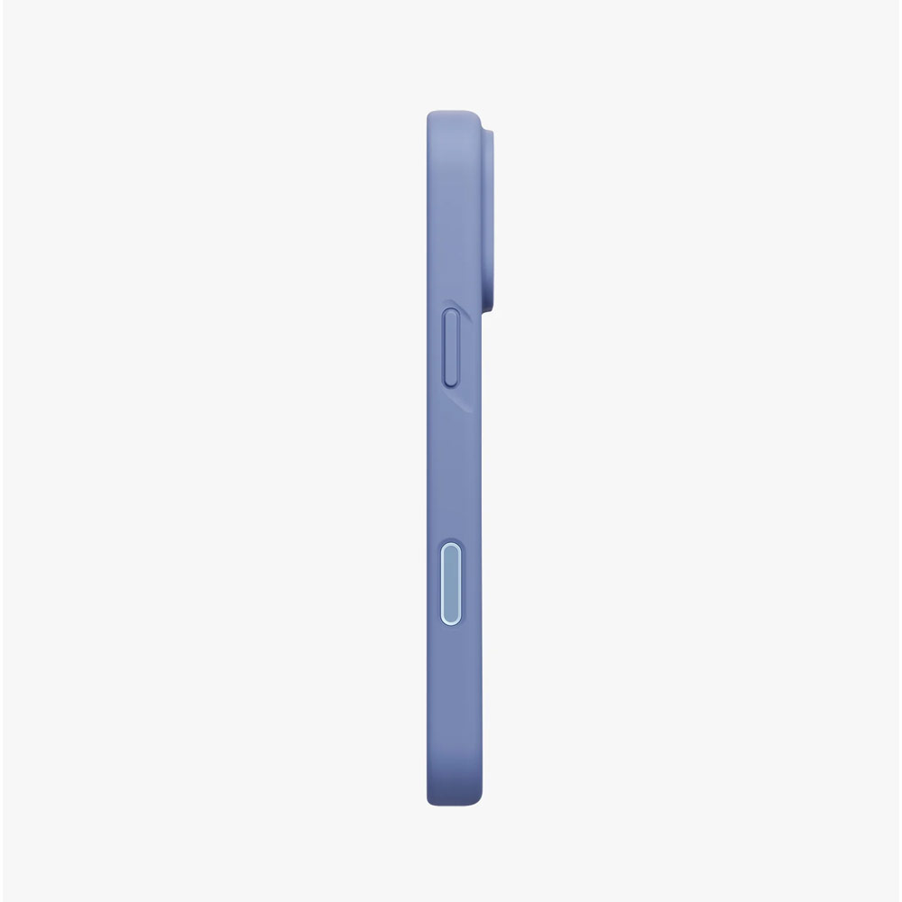Picture of Apple iPhone 18 Pro Case | Uniq Lino Hybrid Silicone Lightweight Magnetic Protection Case with Camera Control Button for iPhone 18 Pro- Pebble Blue