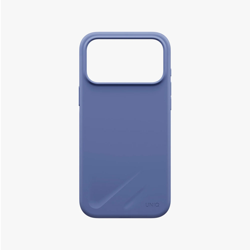 Picture of Apple iPhone 18 Pro Case | Uniq Lino Hybrid Silicone Lightweight Magnetic Protection Case with Camera Control Button for iPhone 18 Pro- Pebble Blue