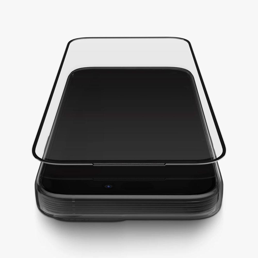 Picture of Apple iPhone Air 6.5 Screen Protector | Uniq Optix Covex Vivid Tempered Glass Screen Protector with Installation Helper Kit for iPhone Air 6.5 (Clear)