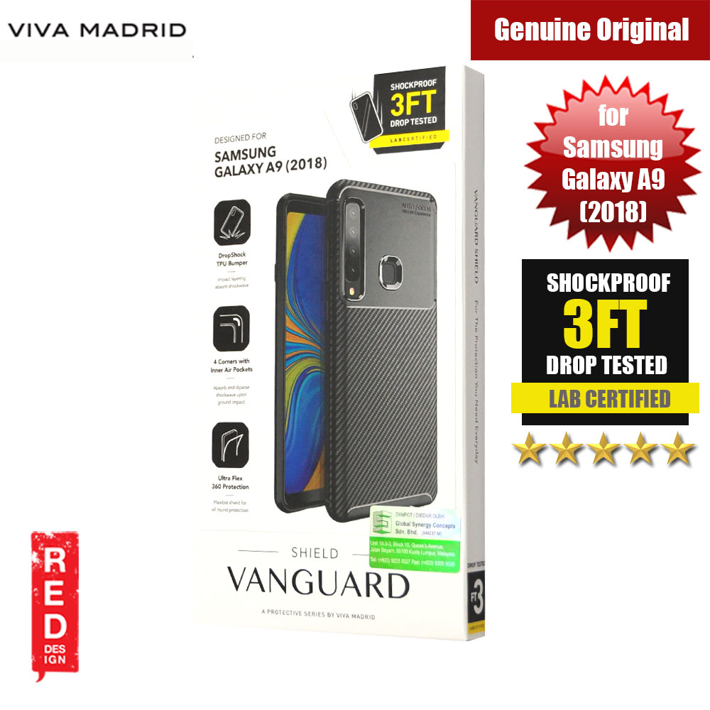 Picture of Samsung Galaxy A9 2018 Case | Viva Madrid Vanguard Drop ShockProof Protection Case for Samsung Galaxy A9 2018 (Black)
