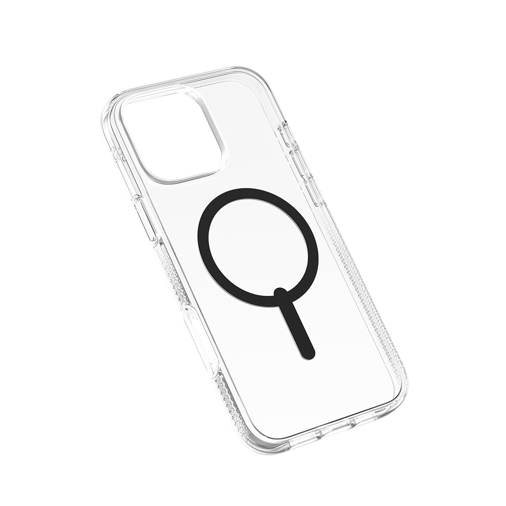 Picture of Apple iPhone 16 Pro Max 6.9 Case | Zagg Crystal Palace Snap Anti Yellow Magnetic Drop Protection Case for iPhone 16 Pro Max 6.9 (Black)