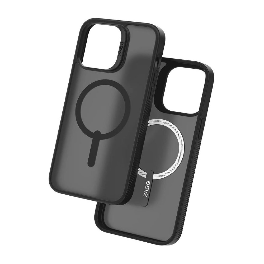 Picture of Apple iPhone 14 Plus 6.7 Case | Zagg Hampton Snap Slim Design Improved Grip Drop Protection Magsafe Compatible Case for iPhone 14 Plus 6.7 (Matte Black Tint)