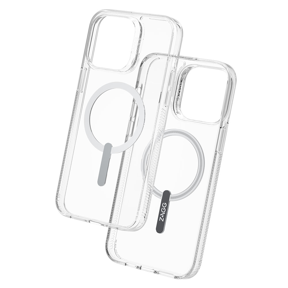 Picture of Apple iPhone 14 Plus 6.7 Case | Zagg Clear Snap Slim Design Improved Grip Drop Protection Magsafe Compatible Case for iPhone 14 Plus 6.7 (Clear)
