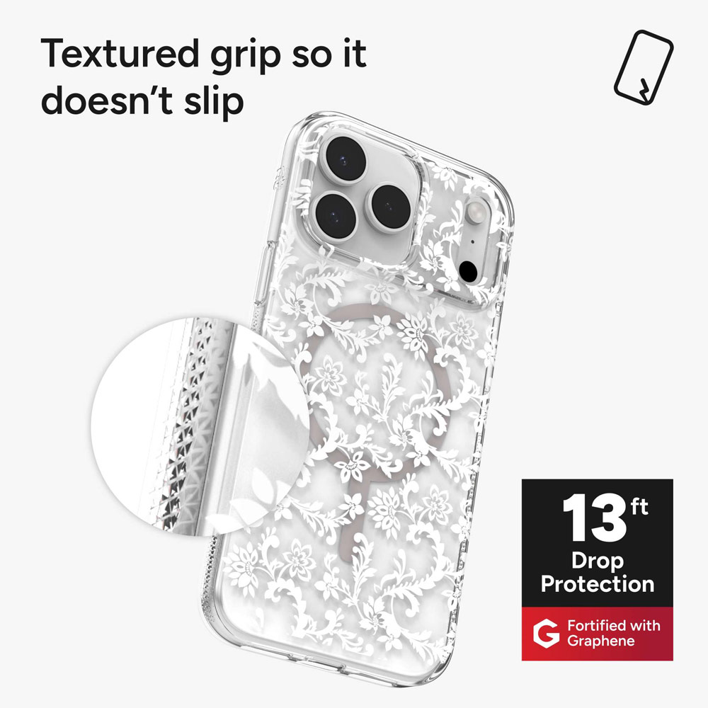 Picture of Apple iPhone 17 Pro Max 6.9 Case | Zagg Milan Snap Magnetic Drop Protection Case for iPhone 17 Pro Max 6.9 (Boho Blossom)