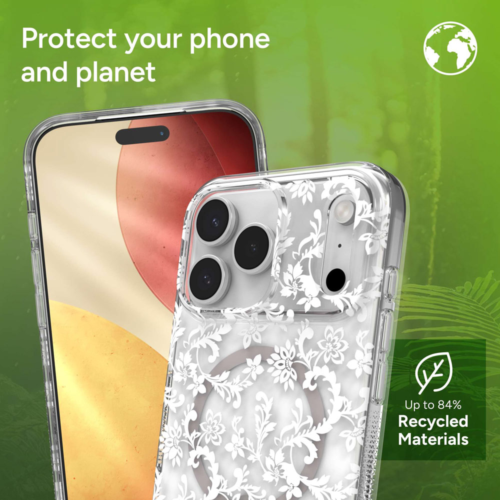 Picture of Apple iPhone 17 Pro Max 6.9 Case | Zagg Milan Snap Magnetic Drop Protection Case for iPhone 17 Pro Max 6.9 (Boho Blossom)