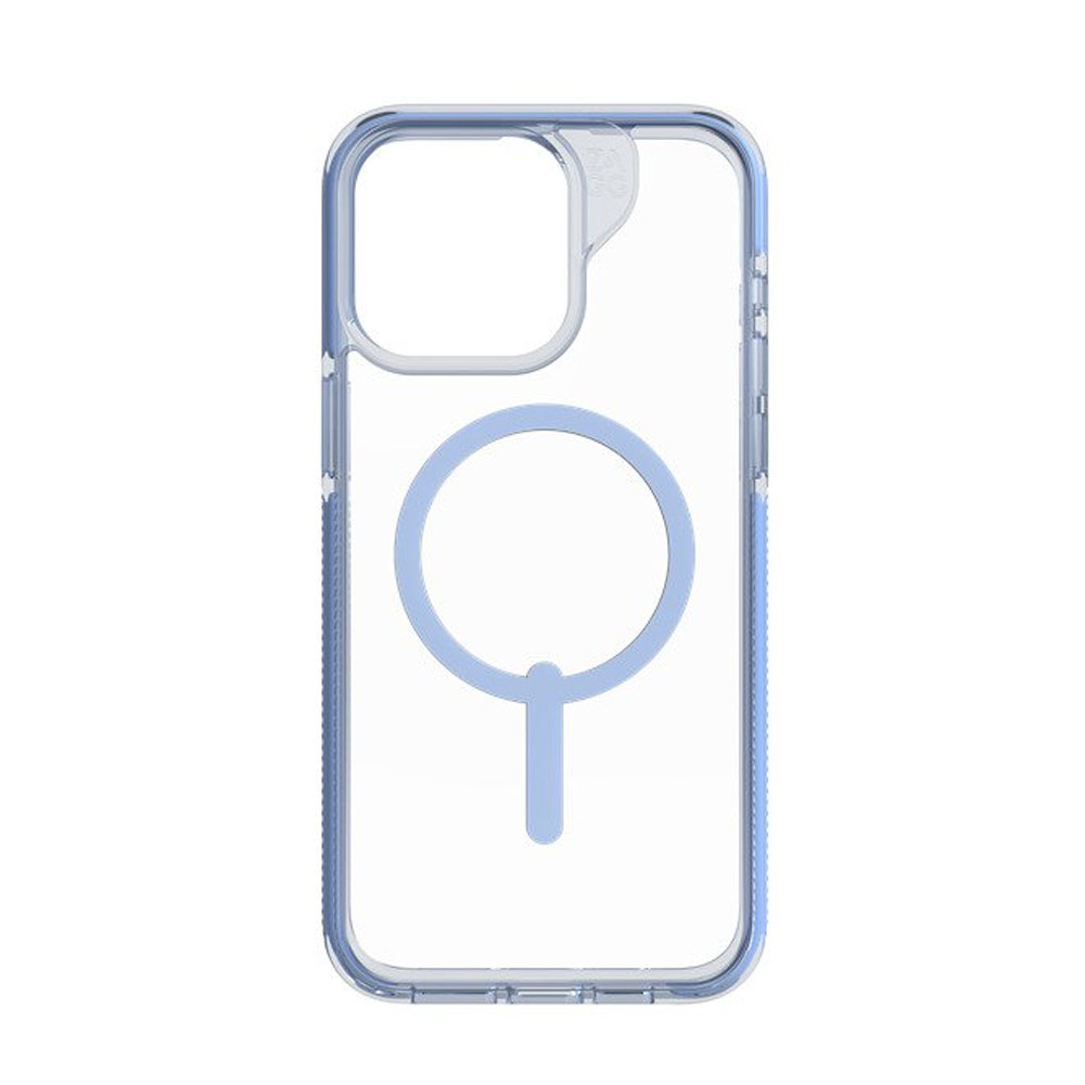 Picture of Apple iPhone 15 Pro Max 6.7 Case | Zagg Santa Cruz Snap Magnetic Slim Lightweight Non Slip Drop Protection Case for iPhone 15 Pro Max 6.7 (Blue)